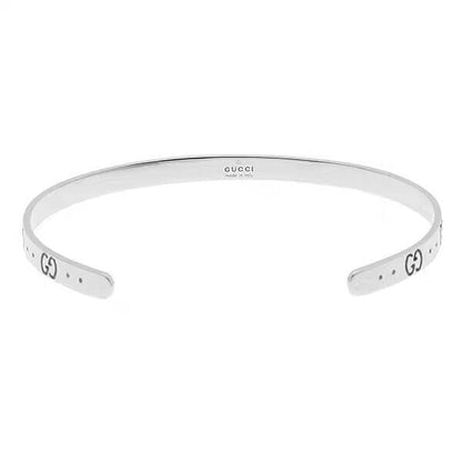 18K Double Gucci Icon Open Cuff Bracelet