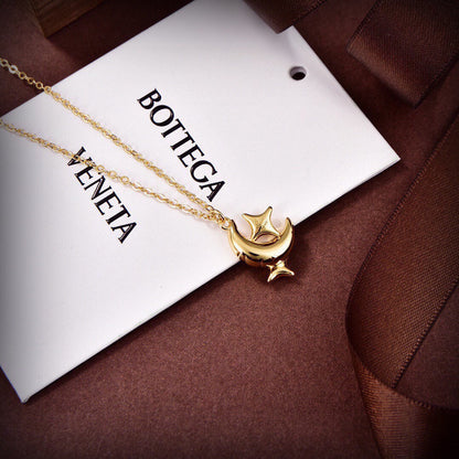 18K BVLGARI Star Moon Necklace