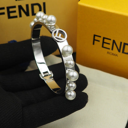 18K Fendi Pearls Bracelet