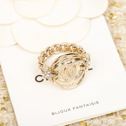 18K  Chanel Chain Ring