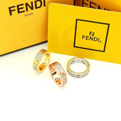 18K Fendi Is White Gold Ring