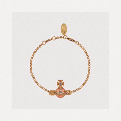 18K Vivienne West Mayfair Bas Relief Pendant Bracelet