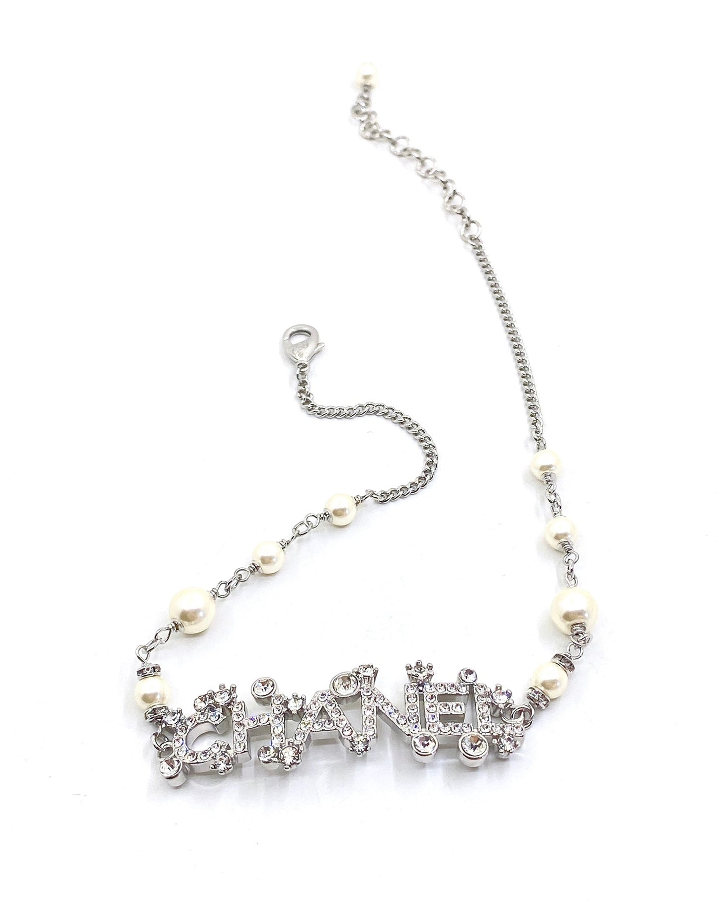 18K  Chanel Crystals Necklace