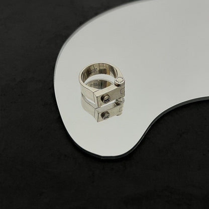 18K Louis Vuitton Lock Vintage Ring