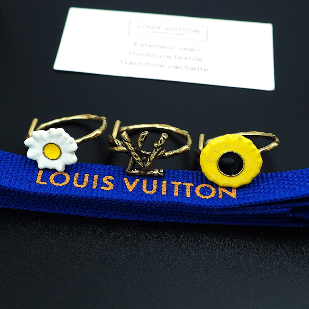 18K Louis Vuitton Gardening Set of Three Rings