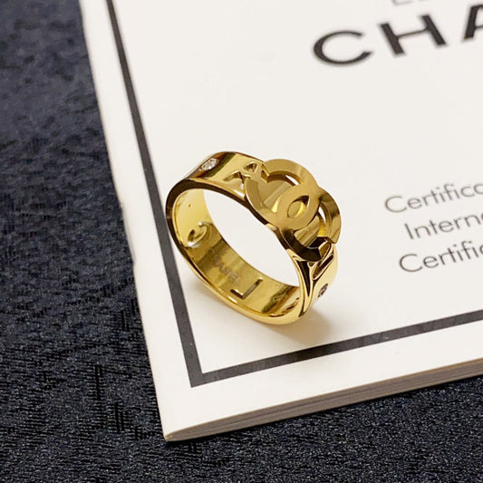18K  Chanel Yellow Gold Ring