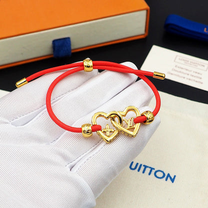 18K Louis Vuitton My Love Red Bracelet
