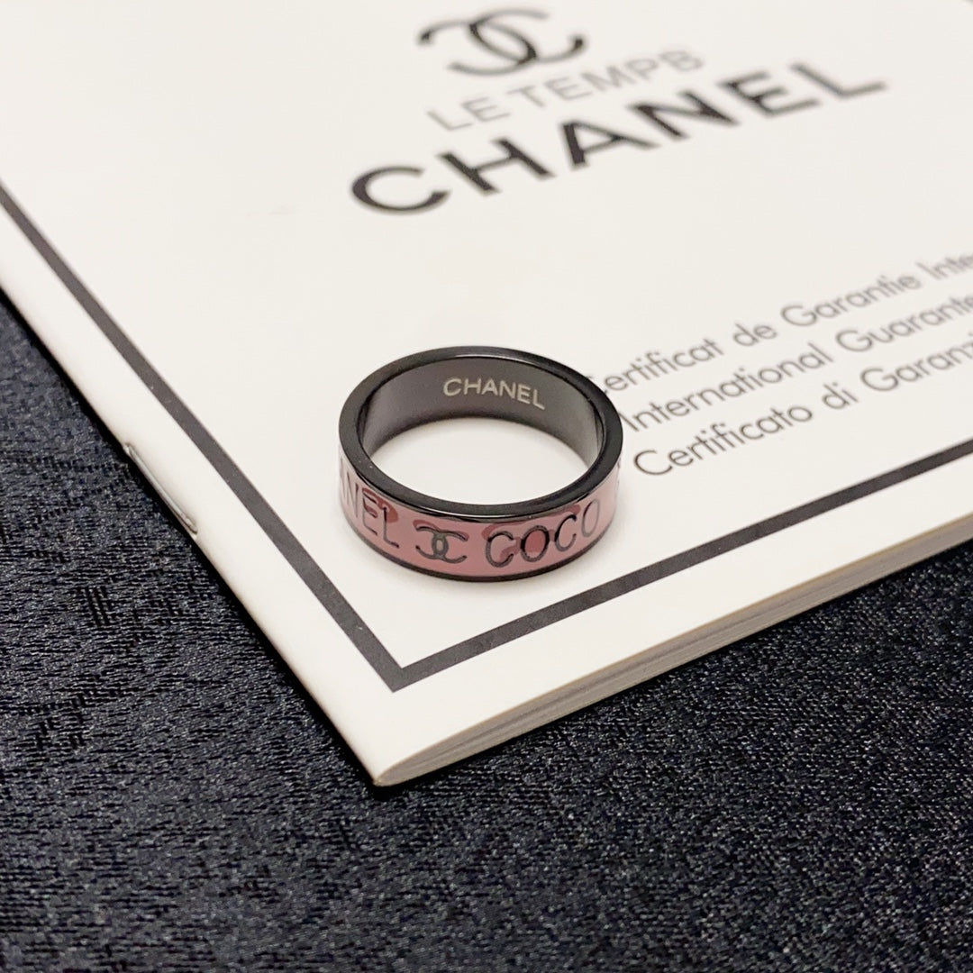 18K  Chanel Coco Pink Ring