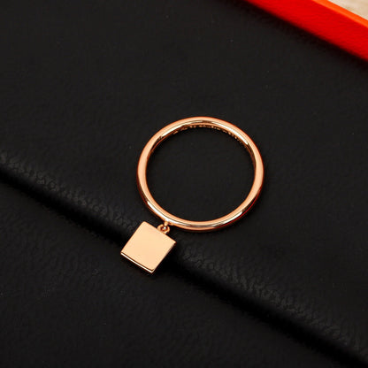 18K Chaine D'ancre Verso Hermes Ring