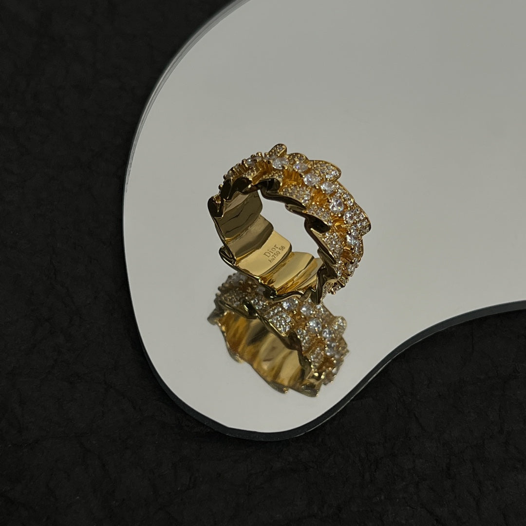 18K Dior Couture Diamond Ring