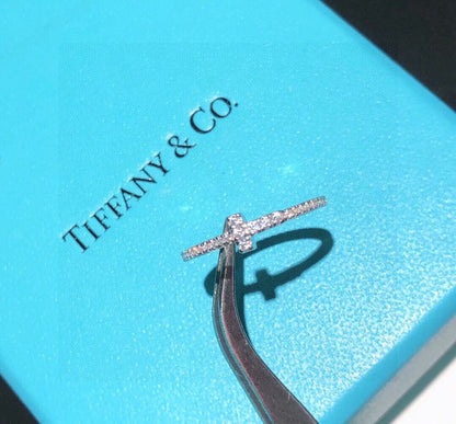 18K Tiffany Diamond Wire Ring