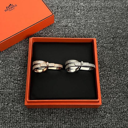 18K Kelly Gavroche Double Hermes Ring