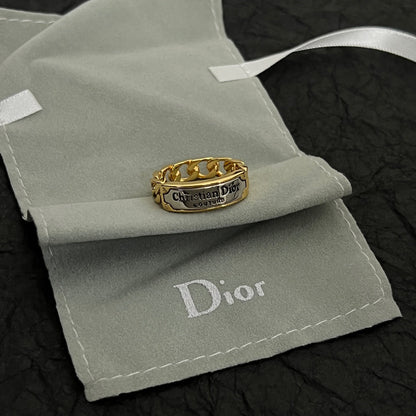 18K Dior Couture Chain Link Ring