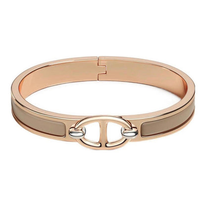 18K Mini Clic Chaine D'ancre Hermes Bracelet