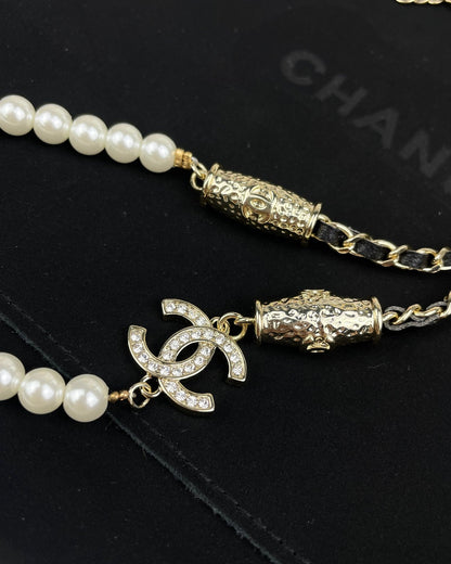 18K  Chanel Crystals Choker Necklace