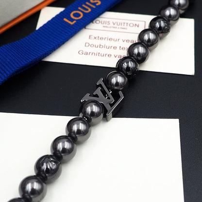 18K Louis Vuitton Monogram Pearls Bracelet