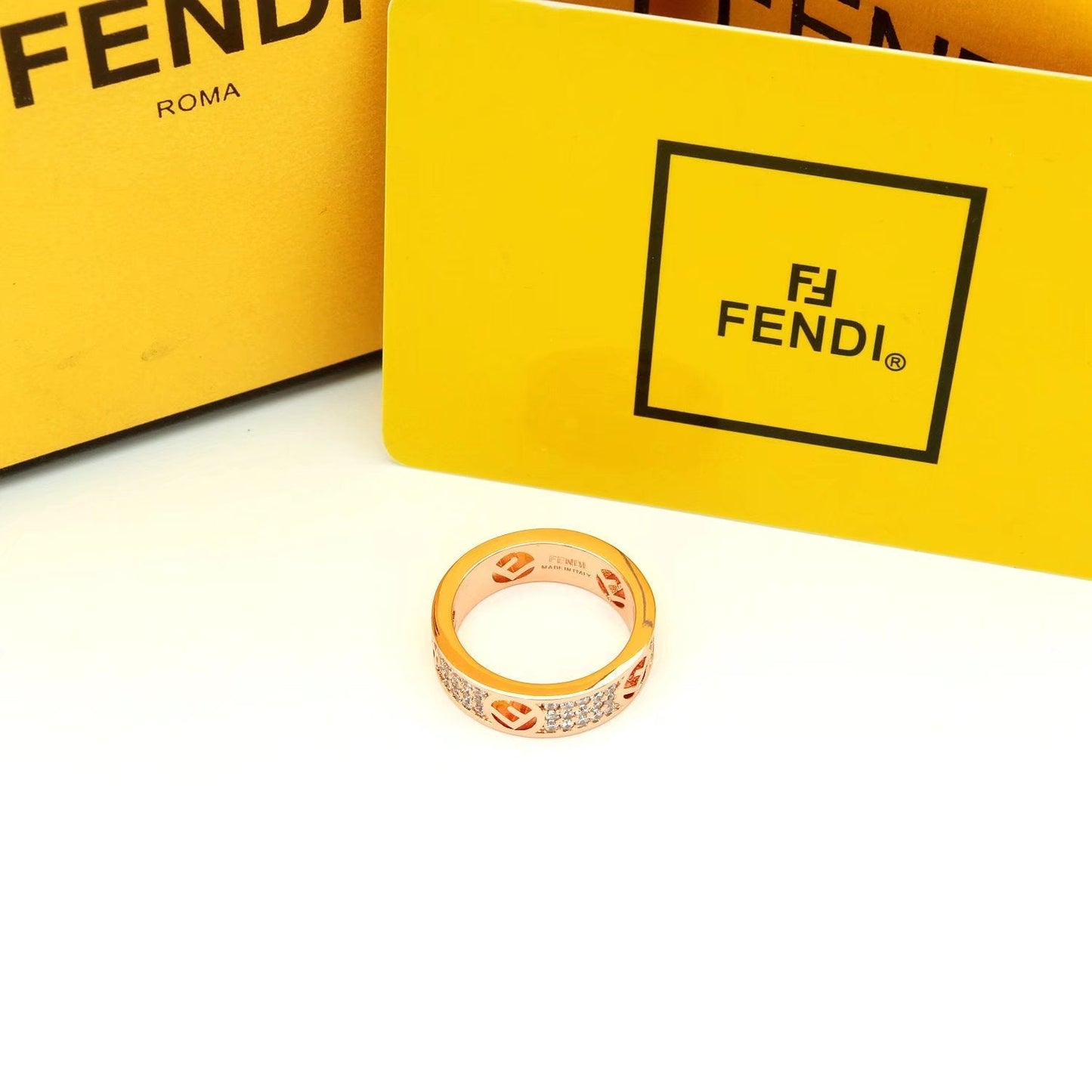 18K Fendi Is Rose Gold Ring