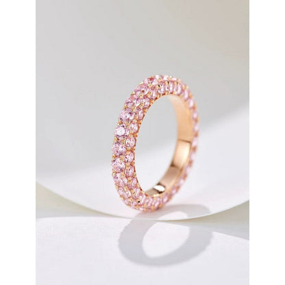 18K Tiffany Pink Crystal Ring