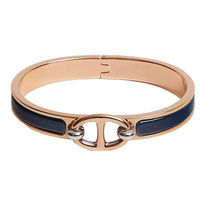 18K Mini Clic Chaine D'ancre Hermes Bracelet