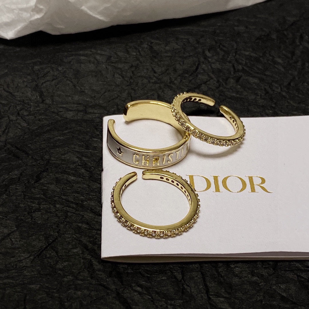 18K Dior Code Ring Set