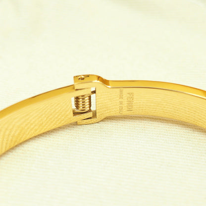 18K Fendi Is Crystals Bracelet