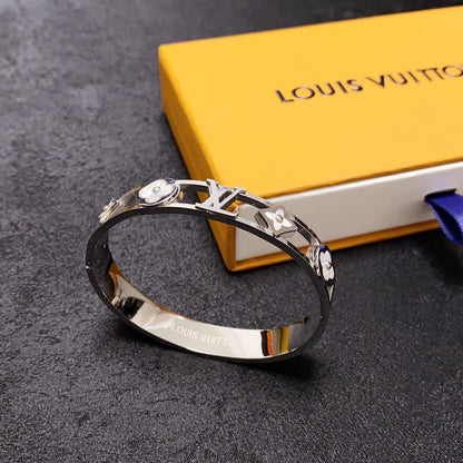 18K Louis Vuitton Crystal Studded Bracelet