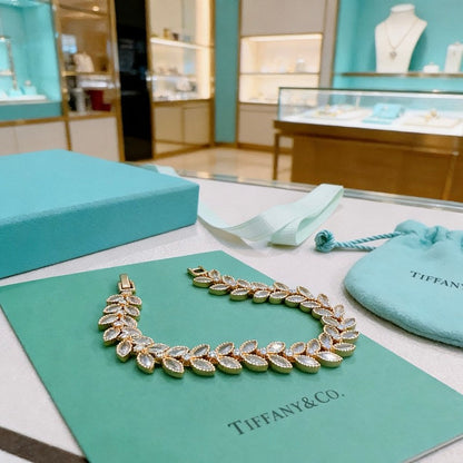 18K Return to Tiffany Crystal Rose Gold Bracelet