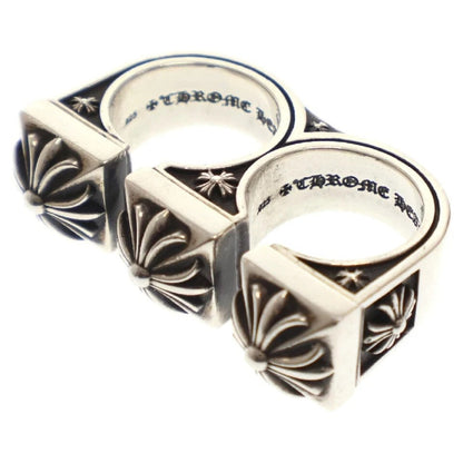 Chrome Hearts Double Brass Knuckles Silver Ring
